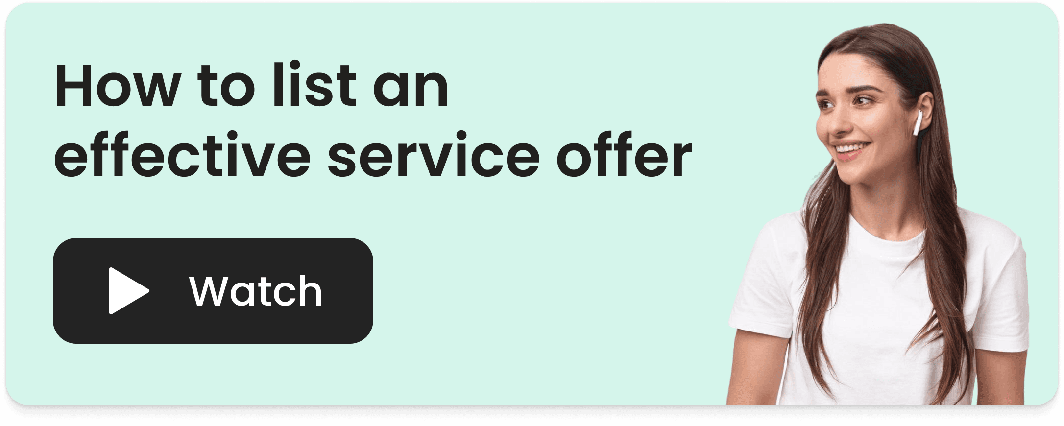 How to list an effective service offer